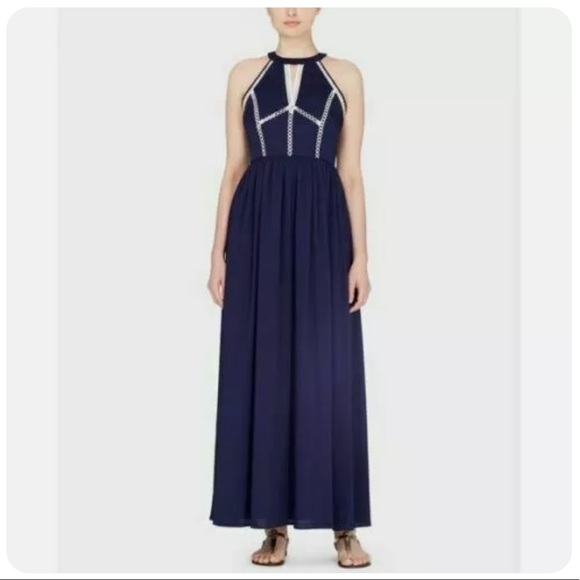 chinese dress ladies Catherine Malandrino Multicolor Halter Neck Dress